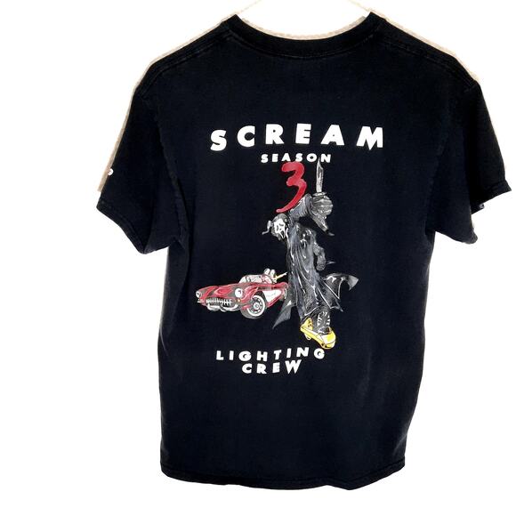 Brindle Beagle Mens S T Shirt Horror Scream Season 3 Lighting Crew Graphic Tee - Picture 1 of 4